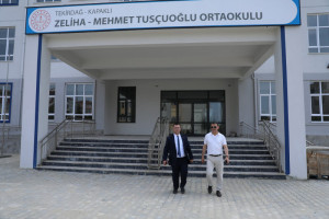 Başkan Çetin, Okul İnşaatlarında İncelemelerde Bulundu
